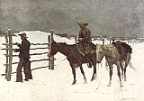 Frederic Remington Wall Art - The Fall of the Cowboy